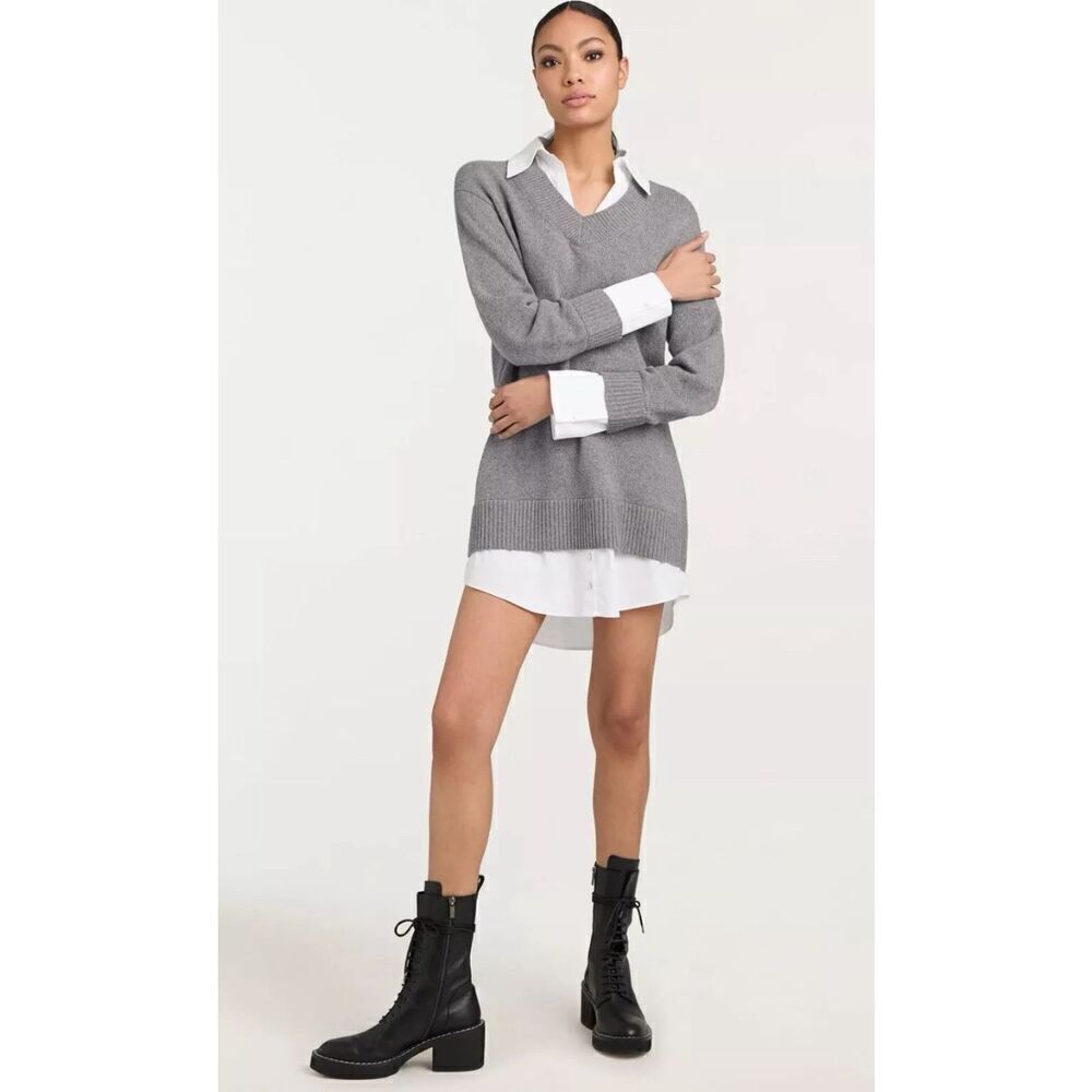 Cinq à Sept Women's Santina Dress wool cashmere sweater women's size small